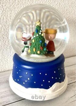 Limited Edition Vintage Music Box Snow Globe Snoopy Charlie Brown