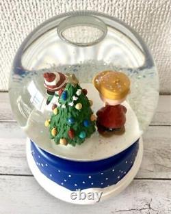 Limited Edition Vintage Music Box Snow Globe Snoopy Charlie Brown