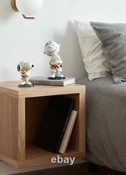 Lladro Set of 2 Charlie Brown and Snoopy Figurine 01009490 and 01009491