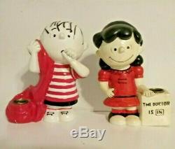 Lot 4 vintage Peanuts candle holders Snoopy Charlie Brown Lucy Linus Hallmark