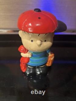 Lot Of 6 Vintage Peanuts Snoopy Charlie Brown Flying Ace Alarm Clock Figure Lot