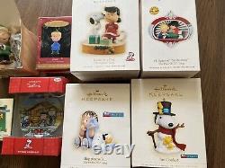 Lot Of 8 Peanuts Snoopy Charlie Brown Hallmark Ornaments