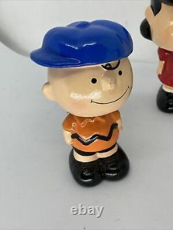 Lot of 3 Vintage Bobblehead Nodders Peanuts Snoopy Joe Cool, Charlie Brown, Lucy