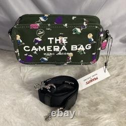 MARC JACOBS x Peanuts Rare Green Canvas Camera Bag Snoopy Charlie Brown 20