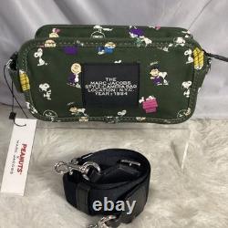 MARC JACOBS x Peanuts Rare Green Canvas Camera Bag Snoopy Charlie Brown 20