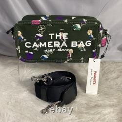 MARC JACOBS x Peanuts Rare Green Canvas Camera Bag Snoopy Charlie Brown 20
