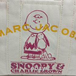 Marc Jacobs x Peanuts Snoopy & Charlie Brown Mini Tote Bag Ivory Japan Exclusive
