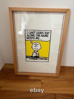 Mark Drew Snoopy Silkscreen Charlie Brown Pop Art Limited Yellow From Japan