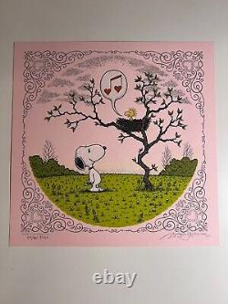 Marq Spusta Peanuts Holiday 5 Print VARIANT SET Charlie Brown Snoopy Art Poster