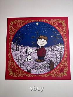 Marq Spusta Peanuts Holiday 5 Print VARIANT SET Charlie Brown Snoopy Art Poster