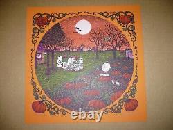 Marq Spusta print It's the Great Pumpkin Charlie Brown ORANGE snoopy Peanuts