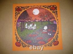 Marq Spusta print It's the Great Pumpkin Charlie Brown ORANGE snoopy Peanuts