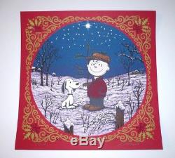 Marq Spusta screen print A Charlie Brown Christmas RED ed. Peanuts Snoopy MINT