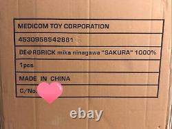 Medicom Bearbrick 2017 Mika Ninagawa SAKURA FIRST LOVE 1st 1000% Be@rbrick NEW