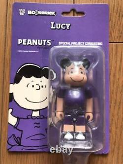 Medicom Toy 100% Be@rbrick Lucy Peanuts Snoopy Charlie Brown Bearbrick RARE