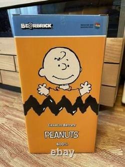 Medicom Toy Bearbrick Peanuts Snoopy 400% Charlie Brown Yellow Be@rbrick /Box