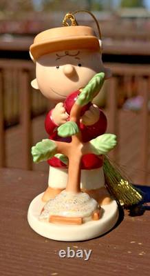 Merry Christmas Charlie Brown Whimsical Snoopy Ornament by Lenox without Box