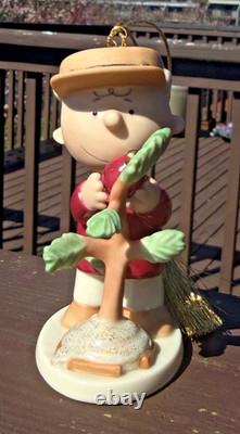 Merry Christmas Charlie Brown Whimsical Snoopy Ornament by Lenox without Box