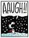 Mondo Peanuts Poster Christmas Aaugh Charlie Brown Charles Schulz Snoopy