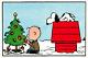 Mondo Peanuts Tree Poster Charlie Brown Snoopy By Charles Schulz X/175 24x16