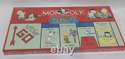 NEW! 2002 Collectors Edition PEANUTS MONOPOLY Hasbro Snoopy Charlie Brown sealed