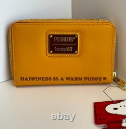 NEW Loungefly Peanuts CHARLIE BROWN & SNOOPY Sunset Mini Backpack + Wallet