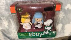 NEW Peanuts Nativity Charlie Brown Lucy Woodstock Linus Snoopy Sally RARE