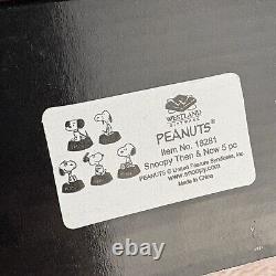 NEW with TAGS! Snoopy Then and Now Peanuts 5-pc. Christmas Ornament Figures RARE