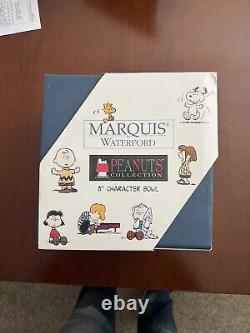 NIB 8 Snoopy/Peanuts Characters Bowl Marquis by Waterford
