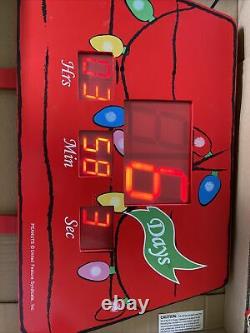 NICE! 36 inch Snoopy Countdown to Christmas clock Charlie Brown peanuts Til