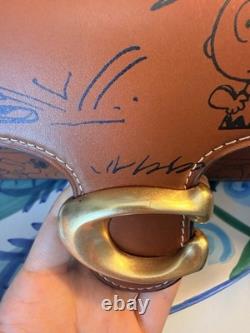 NWT Authentic COACH X PEANUTS Tabby 26 Shoulder Bag Snoopy Charlie Brown