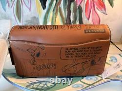 NWT Authentic COACH X PEANUTS Tabby 26 Shoulder Bag Snoopy Charlie Brown