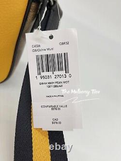 NWT Coach C4026 Peanuts Graham Crossbody With Charlie Brown Org $378