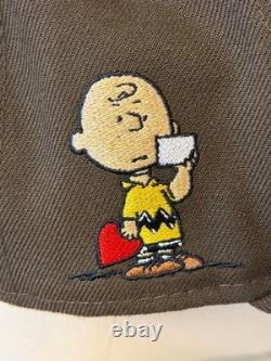 New Era x Peanuts Limited Edition Snoopy Charlie Brown Golf Hat 7 5/8 Brown