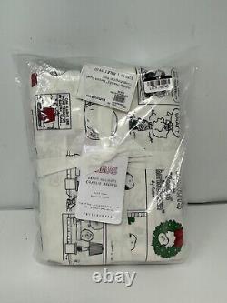 New Pottery Barn Peanuts Happy Holidays King Duvet Cover Charlie Brown Snoopy