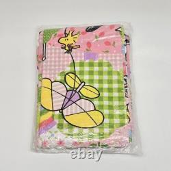 New Vintage Peanuts Park Twin Bedspread Cotton/Poly Snoopy Charlie Brown 60's