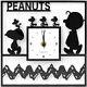 Okaimono Snoopy Snoopy Wall Clock Acrylic Clock / Square Charlie Brown Ltd Jp