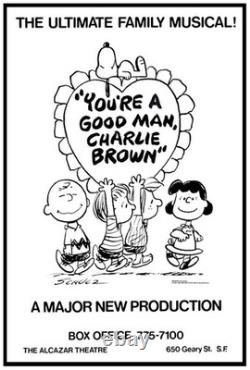 Orig. Charles M. Schulz Letter You're A Good Man, Charlie Brown Peanuts Snoopy