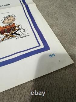 Original 1969 A Boy Named Charlie Brown Movie Poster 27x41 Peanuts Snoopy