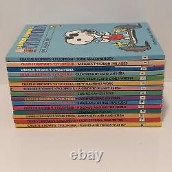 PEANUTS 1990 Charlie Brown's Cyclopedia Complete Set 1-15 Hardcover Snoopy