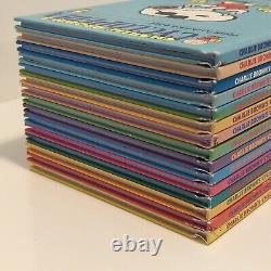 PEANUTS 1990 Charlie Brown's Cyclopedia Complete Set 1-15 Hardcover Snoopy