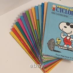 PEANUTS 1990 Charlie Brown's Cyclopedia Complete Set 1-15 Hardcover Snoopy