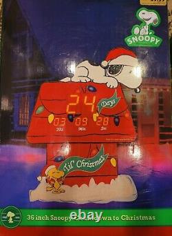 PEANUTS 36 SNOOPY COUNTDOWN TO CHRISTMAS in BOX +24 Charlie Brown Musical Tree