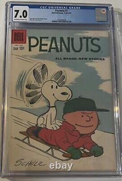 PEANUTS #7 CGC 7.0 (1961) Dell Charles Schulz Charlie Brown Snoopy