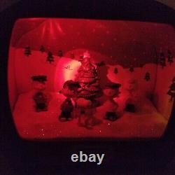 PEANUTS Charlie Brown Christmas Retro TV Television Music Lights Snoopy WORKS