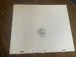 PEANUTS Charlie Brown and Snoopy Production Animation Cel Drawing TV COA