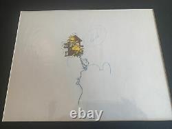 PEANUTS Charlie Brown and Snoopy Production Animation Cel & Drawing Woodstock