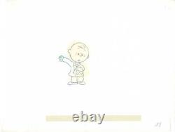 PEANUTS Charlie Brown and Snoopy Show Animation Cel Drawing 1983-1985 19d