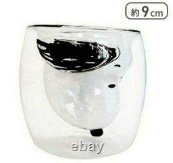 PEANUTS SNOOPY Charlie Brown Pair Mug Set Aurora Glass Round Cup Saucer
