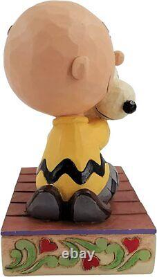 PEANUTS SNOOPY Enesco Jim Shore Snoopy & Charlie Brown Hug From Japan